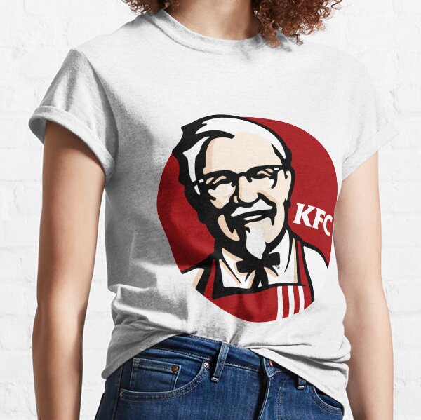 Fried Chicken Sandwich T Shirts Redbubble - kfc employee shirt roblox