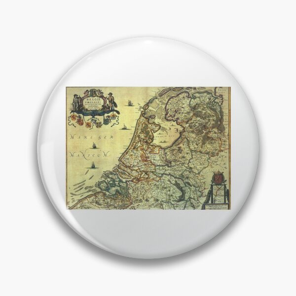 Item preview, Map of The Netherlands, 1658 designed and sold by MUZA9.