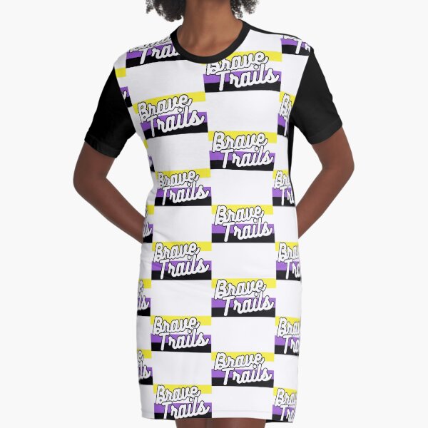 Nonbinary Flag Graphic T-Shirt Dress