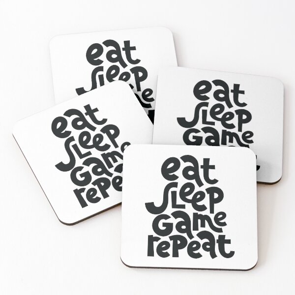 Item preview, Eat Sleep Game Repeat designed and sold by WordsGamersUse.