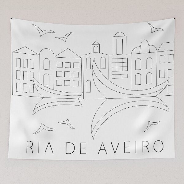 Item preview, Ria de Aveiro in Line Art style designed and sold by firmine417.
