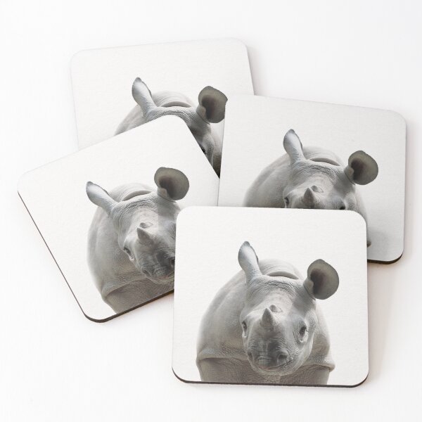 Item preview, Baby Rhino, Baby Animals Art Print by Synplus designed and sold by synplus.