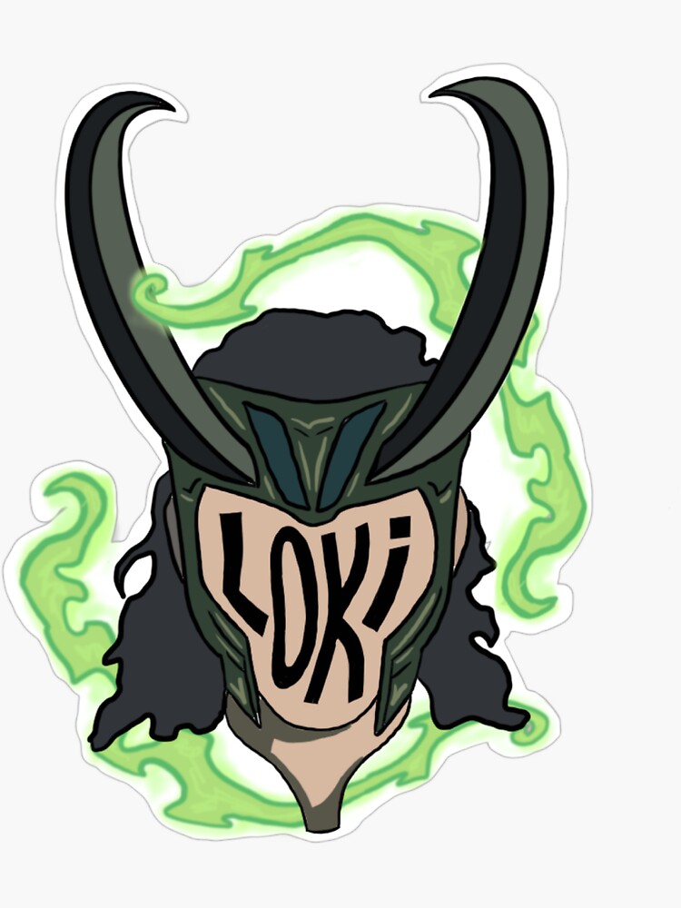 "loki" Sticker by moyanoandrea | Redbubble