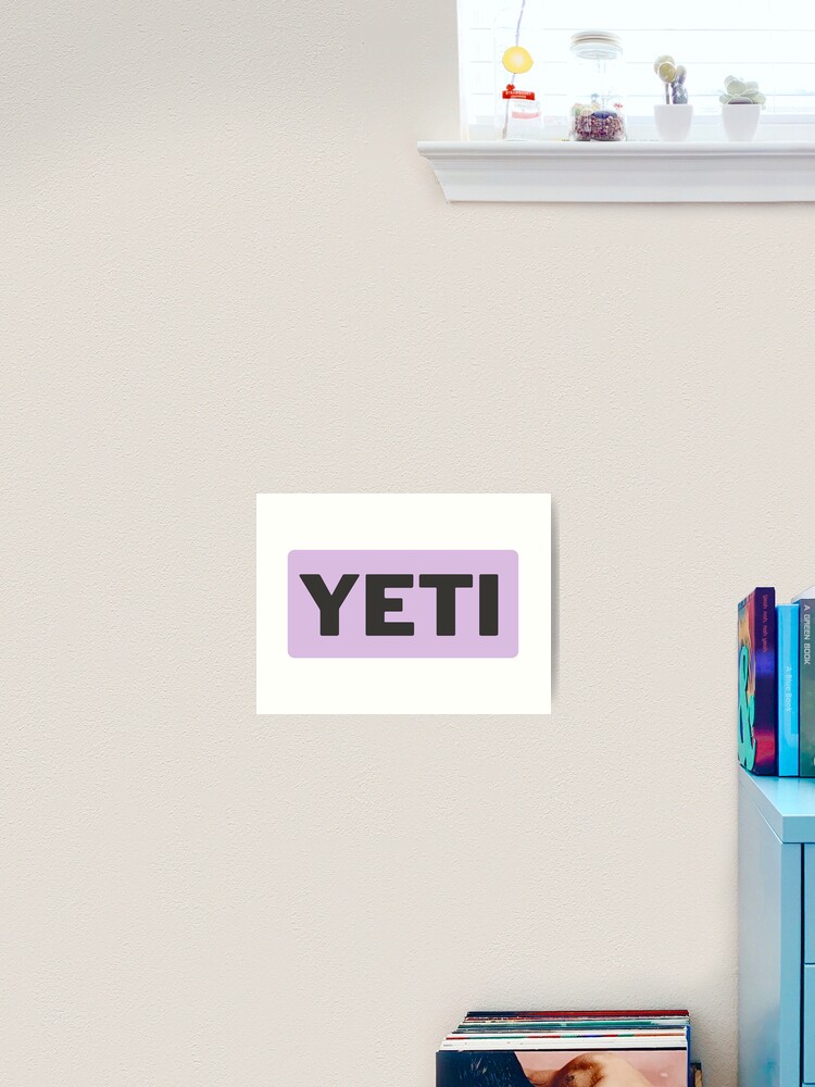 Purple Yeti Cooler Sticker Poster for Sale by brookehend