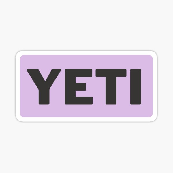 Purple Yeti Cooler Sticker Poster for Sale by brookehend