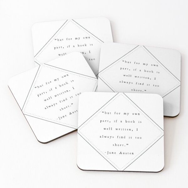 Item preview, Jane Austen Quote, Well Written Book designed and sold by Lucinda Theodore.