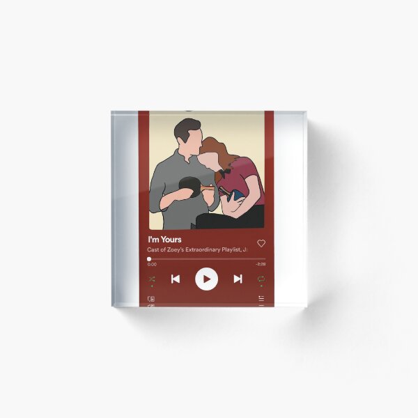 Max and Zoeys spotify cover Acrylic Block