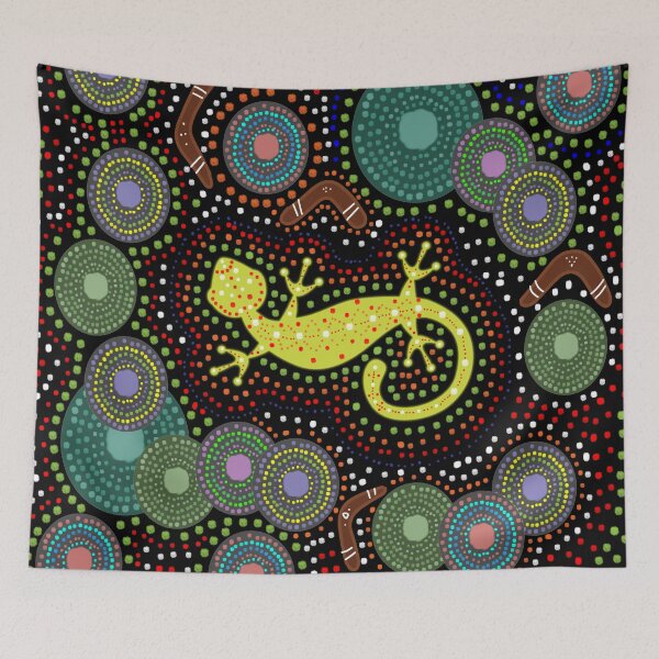 Item preview, Aboriginal Art Gecko designed and sold by iamhewho.