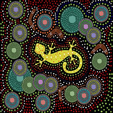 Authentic Aboriginal Art - Discovering Your Dreams Leggings