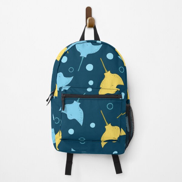 Item preview, Stingray pattern on dark blue background designed and sold by GulArt.