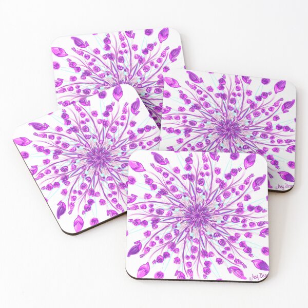 Item preview, Purple Flowers Spiraling Out Of Control! designed and sold by busyBeanz.