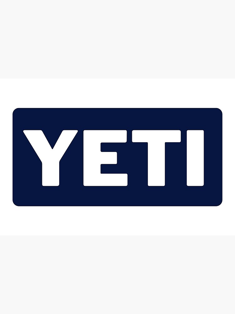 Navy Blue Yeti Sticker Sticker for Sale by brookehend