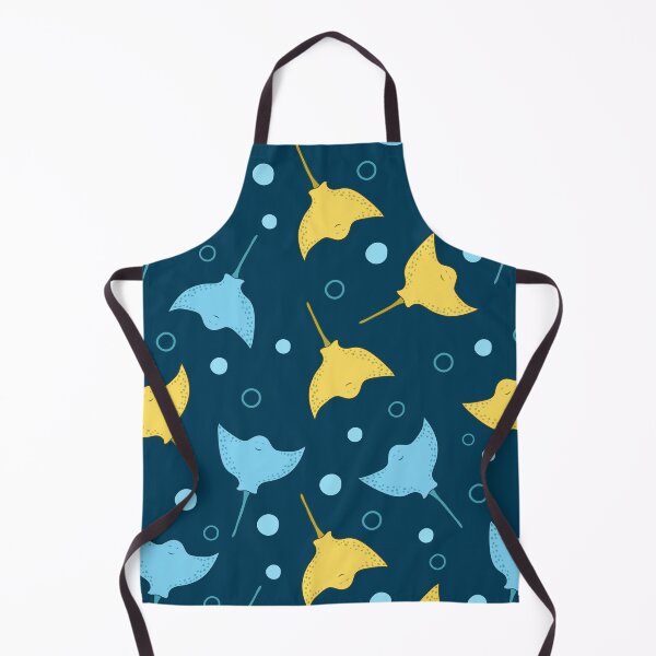 Item preview, Stingray pattern on dark blue background designed and sold by GulArt.