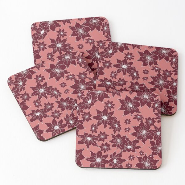Item preview, Claret flower pattern designed and sold by Dia-Cheshire.