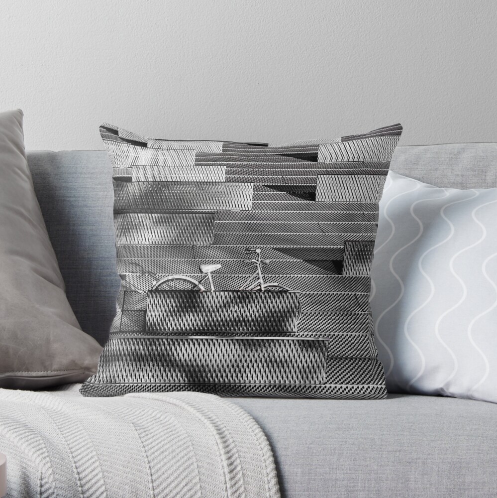 TheCoffeeCupLife: The Bike! Throw Pillow