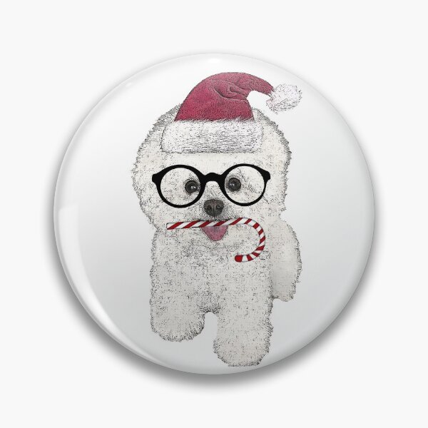 Item preview, Christmas Bichon Frise designed and sold by ritmoboxers.