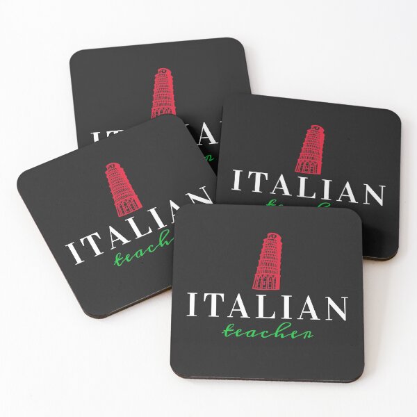 Item preview, Italian teacher - Cool gift for italian teacher with tower of Pisa - Italy flag colors designed and sold by TamGustam.