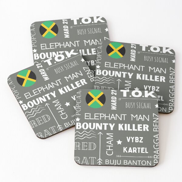 Item preview, Dancehall Reggae Artist White Text Design designed and sold by Gramsta.