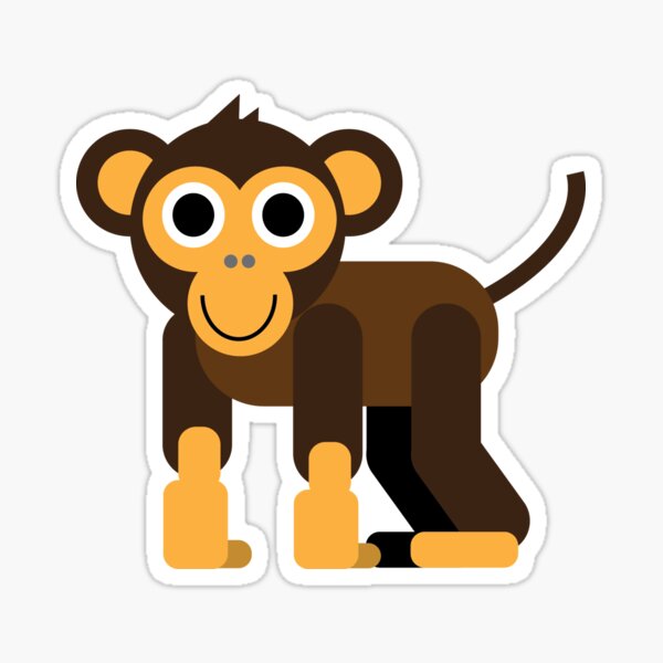 Item preview, cute monkey 2 designed and sold by Syadvad.