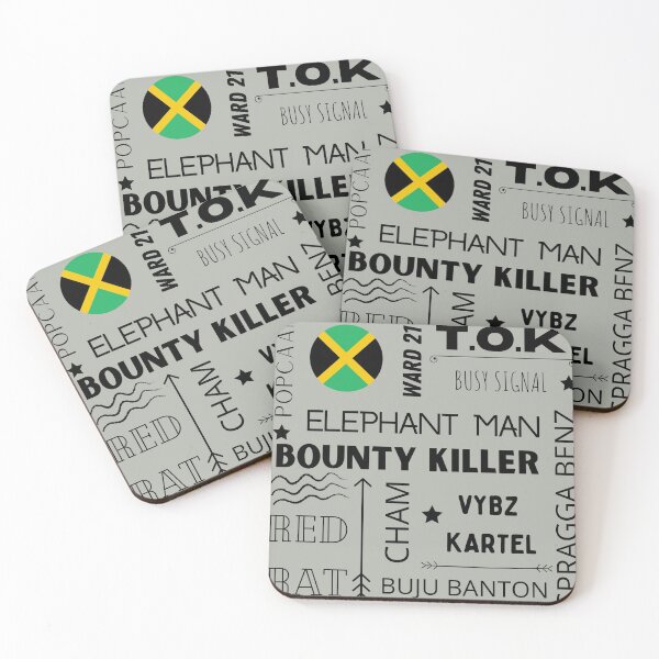 Item preview, Dancehall Reggae Artists Black Text Design designed and sold by Gramsta.