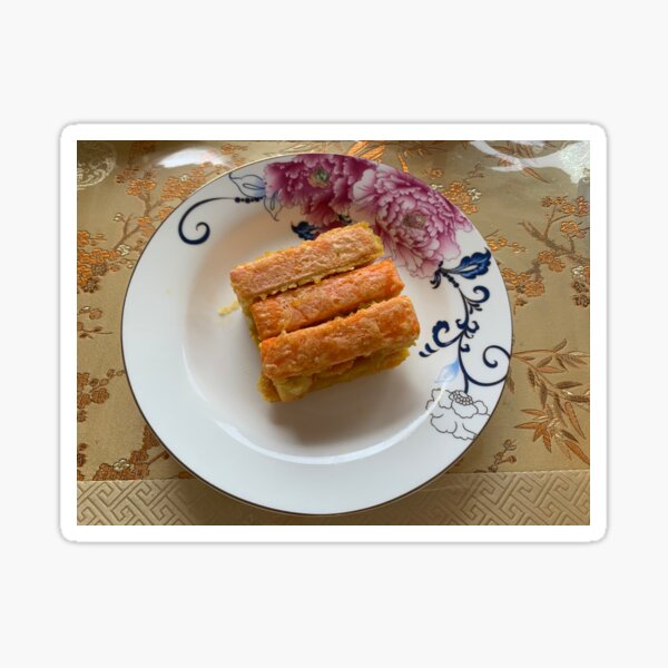 "Baked surimi" Sticker for Sale by skulldragonXT Redbubble