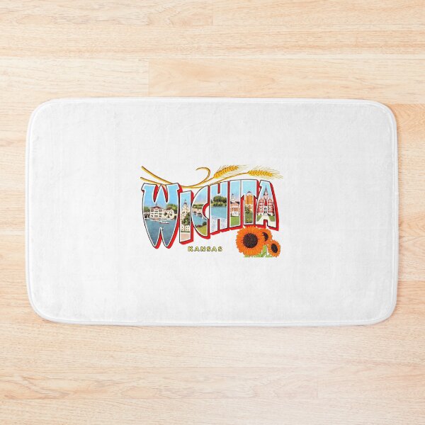 Item preview, Wichita Kansas Vintage Postcard Decal designed and sold by hilda74.