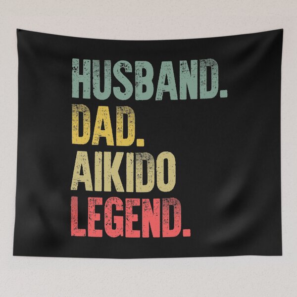 Item preview, Funny Men Vintage T Shirt Husband Dad Aikido Legend Retro designed and sold by Bendthetrend.