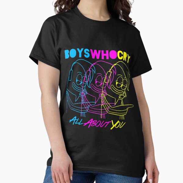 Vista previa del artículo con la obra «Chicos que lloran (cian, magenta, amarillo)», diseñado y vendido por Olivia Albright.