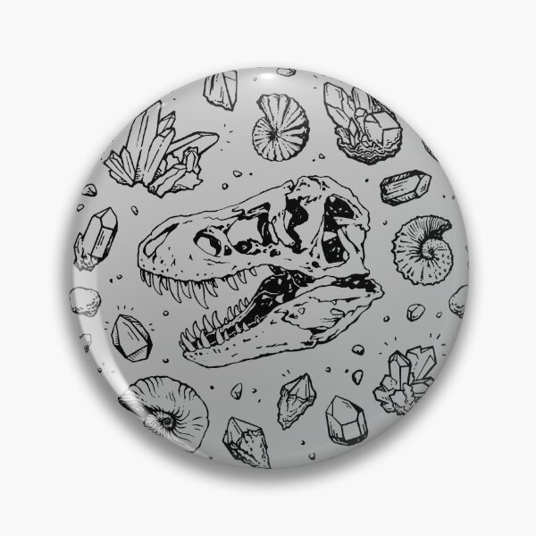 Item preview, Geo-rex Vortex | Black | Dinosaur Fossil Art designed and sold by OMEGAFAUNA.