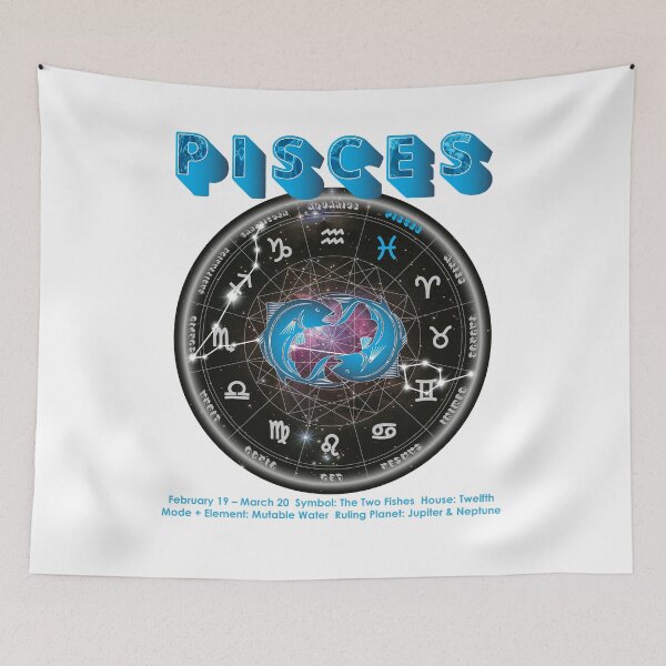 Item preview, 65 MCMLXV Pisces Zodiac Astrology Chart design designed and sold by 65 MCMLXV.