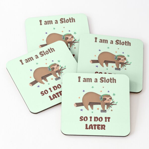 Item preview, Sloth do it later designed and sold by Delicarte.