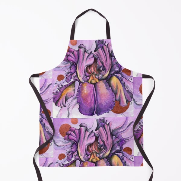 Item preview, Iris with Bronze accents (February flower) designed and sold by InkedFaithArt.