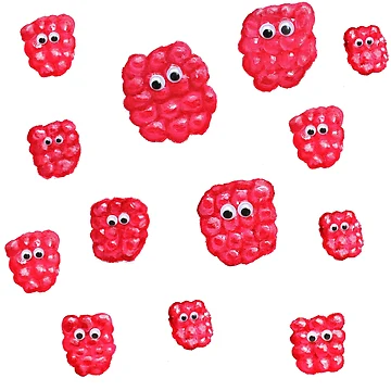 Artwork thumbnail, Raspberry Surprise Pattern by Funful