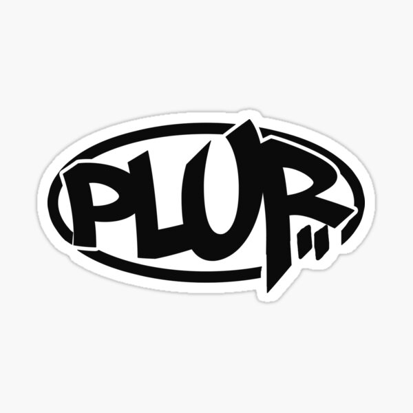 Item preview, PLUR (schwarz) designed and sold by LikeMindDesigns.