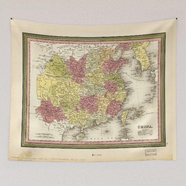 Item preview, Map of China (1851) designed and sold by allhistory.