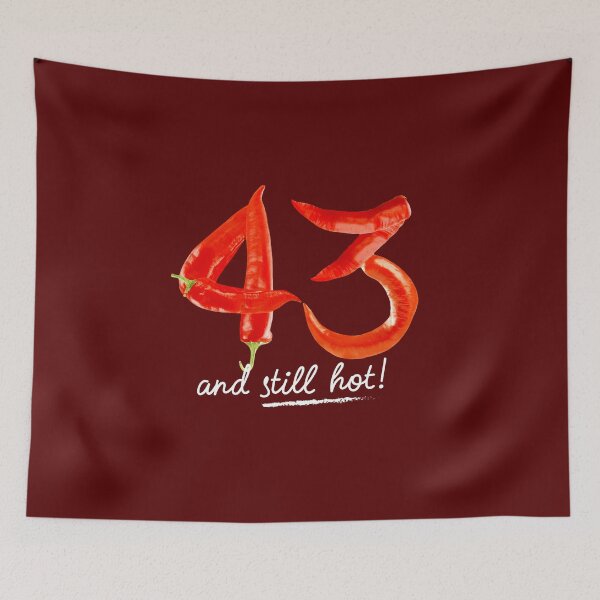 Item preview, 43rd Birthday Gifts - 43 Years and still Hot designed and sold by betternotes.