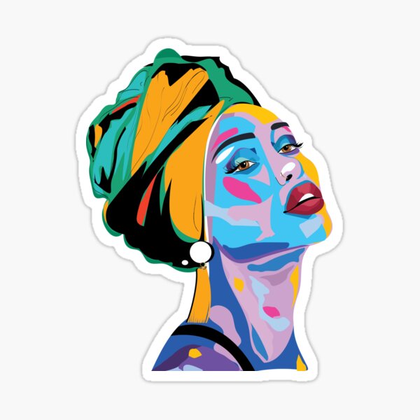Woman of Colour Sticker