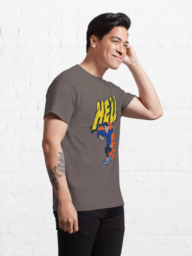 Alternate view of Skeleton Ride Skate Board, Classic T-Shirt