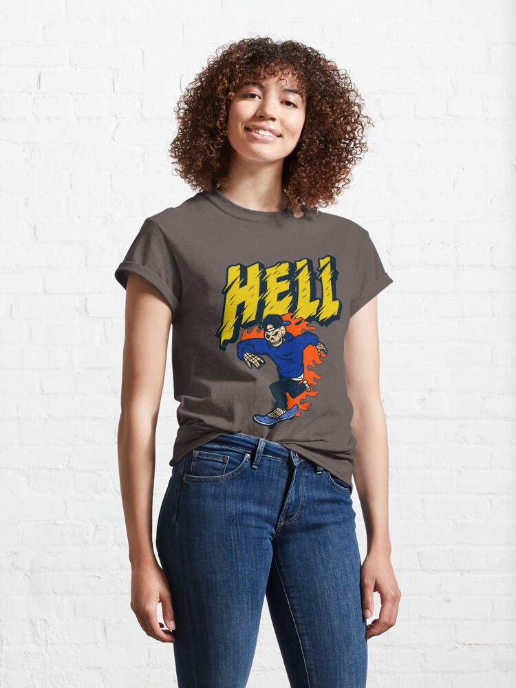 Alternate view of Skeleton Ride Skate Board, Classic T-Shirt