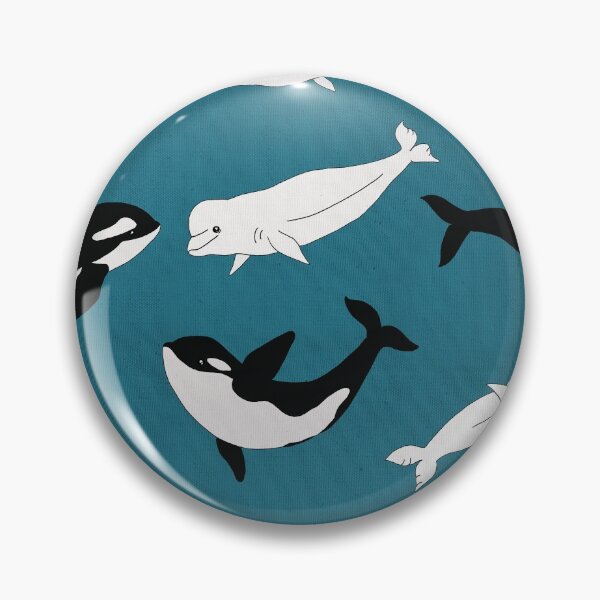 Item preview, Belugas & Orcas on Teal designed and sold by Tangerine-Tane.