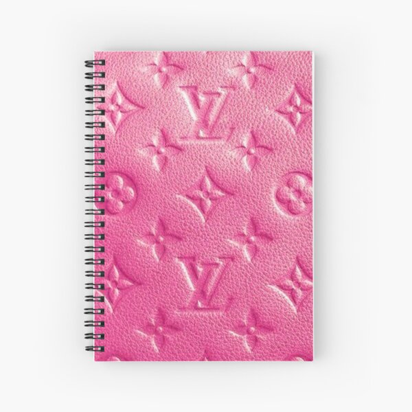 Louis V pink leather effect Spiral Notebook
