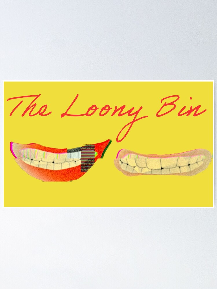 "The Loony Bin" Poster by videodrew Redbubble