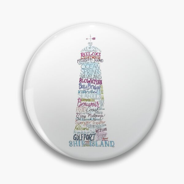 Item preview, Mississippi Gulf Coast Landmarks designed and sold by knotaway.