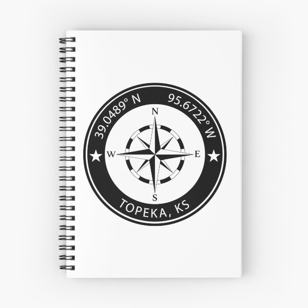 Item preview, Topeka, Kansas Geographical Coordinates designed and sold by TeeOhGraphics.