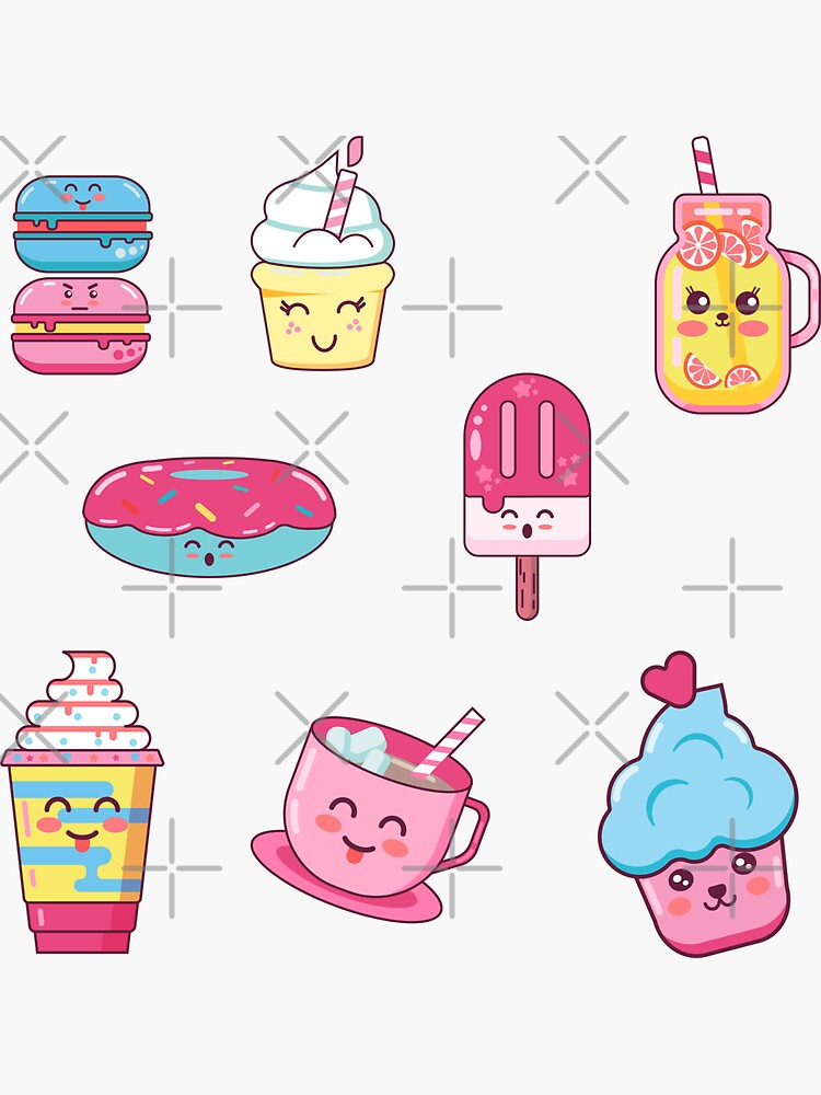 Cute Food by Redbubble.com sticker #13549225