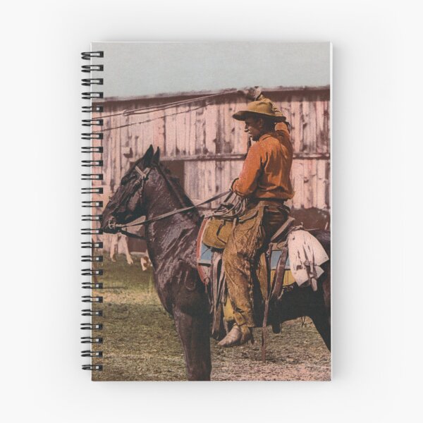 Item preview, Cowboy On Horseback Throwing A Lasso - Circa 1900 Photochrom designed and sold by warishellstore.