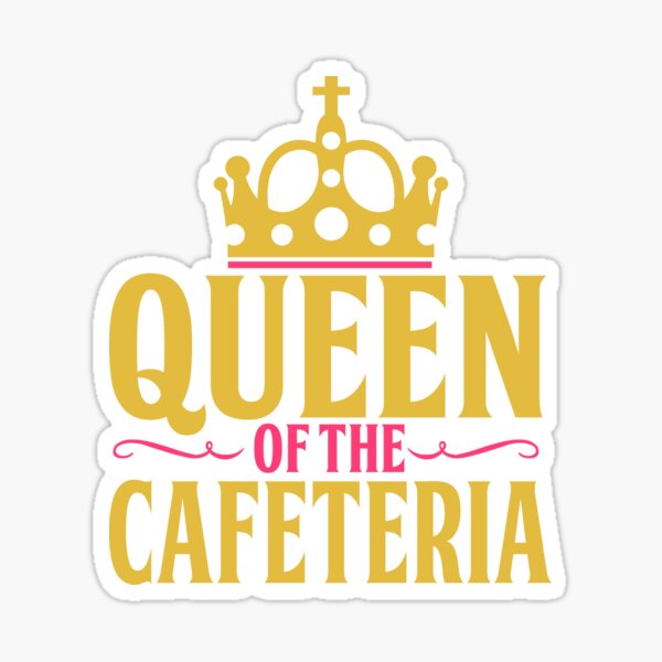 Item preview, Queen of Cafeteria - Funny Lunch Lady Gift designed and sold by biNutz.