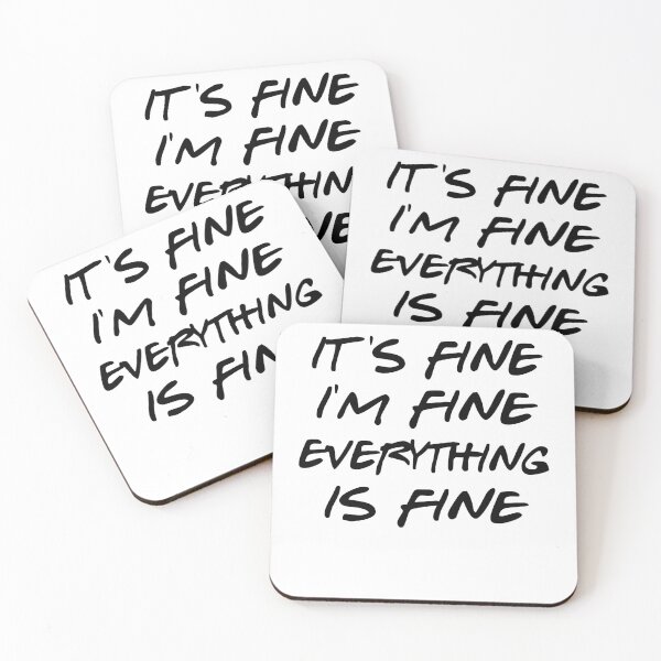 Item preview, white lie party ideas - its fine i'm fine everything is fine designed and sold by Andrea Lina.