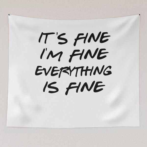 Item preview, white lie party ideas - its fine i'm fine everything is fine designed and sold by Andrea Lina.