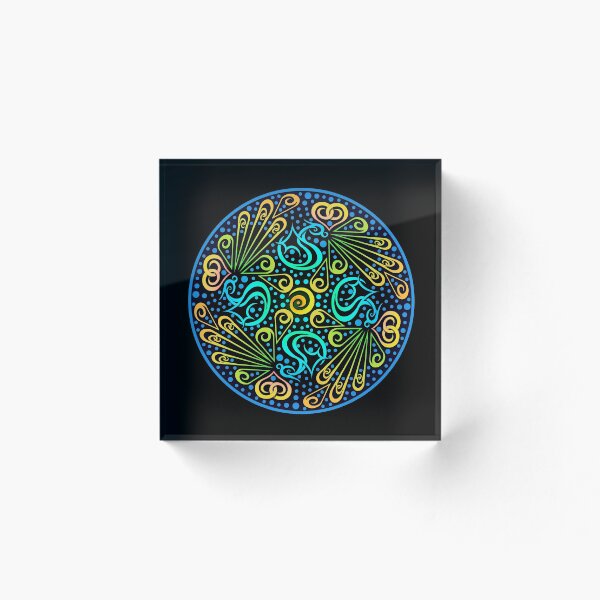 Item preview, Baby Dragon Fire Mandala designed and sold by Dana Kester-McCabe.